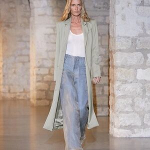 Christopher Esber Silk Parchment Denim Jean